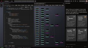 Ascend's Agentic Data Engineering Platform UI - Including an IDE-like code editor, graphic view of a data pipeline, and AI Data Engineer, Otto, who assists users.