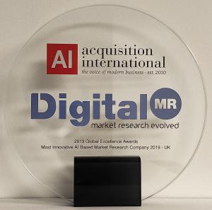 Most Innovative AI Based Market Research Company - UK award