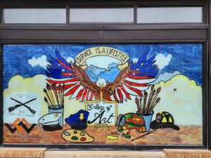 Warriors Heart announces the Memorial Day weekend unveiling of a new healing mural titled, “Service is a Lifestyle” and “Warriors HeArt Gallery” at the Grunt Style headquarters in downtown San Antonio, Texas.
