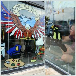 The “Service is a Lifestyle” mural and artwork displayed at Grunt Style were created by Warriors (military, veterans and first responders) - many who have completed Warriors Heart’s 42-day inpatient treatment program - along with Warriors Heart staff.