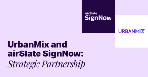 UrbanMix airSlate signNow strategic partnership