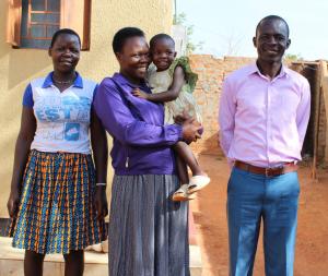 Ugandan child joins her loving foster family.