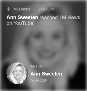 Chartmetric graphic of viewing shows 1,000,000 views.