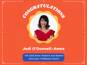 Hope Loves Company (HLC) Founder, Jodi O'Donnell-Ames is awarded the inaugural 2025 I AM ALS Trailblazer Award.