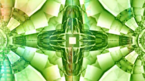 High-definition visual output from Hyperflux showing recursive modulation and interference effects in a vivid, dynamic display.