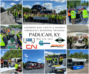 A collage with the partner's logos and pictures from the event.