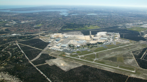 airport aerial view at jandakot western Australia
