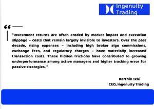 Karthik Teki, CEO, Ingenuity Trading