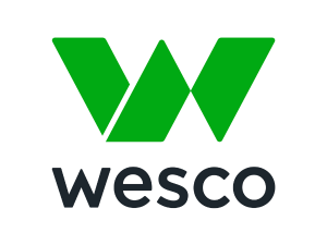 Green W with Wesco in black underneath