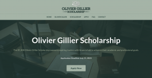Olivier Gillier Scholarship
