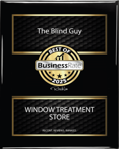 BusinessRate Award 2025 for Best Window Treatment Company