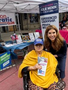 Council Member Julie Menin with Felicia Stein