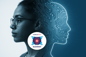 CultureCon's AI Summit 2026 with person and artificial intelligence