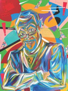 Artist-Professor Robert Reed in Color and Symbol: A Portrait by Artist-Professor Ligel Lambert