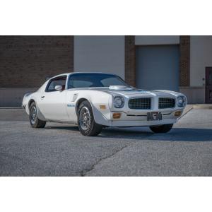 1973 Pontiac Trans AM Super Duty 455 cubic inch V8 muscle car. It was ordered new by GM of Canada as the Canadian International Auto Show display car. Estimate: CA$175,000-$225,000.
