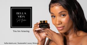 Dominique Monroe model and influencer, featured in You Are Amazing campaign for Bella Vida Santa Barbara luxury skincare