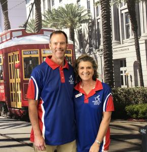 Photo of owners Michele and Jeff Varon taken in front of the showroom mural, Mobility City of New Orleans,  3501 Severn Avenue, Suite 3B/C Metairie, LA 70002, (504) 420-6625