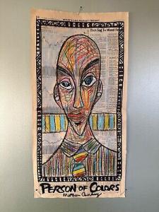 portrait marker on paper