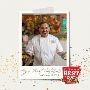 AY magazine names Vibrant Occasions Catering as Best of 2025 winner for Best Caterer.