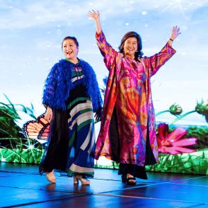 ALA Director Frances Chenne, ALA Secretary Dr. Lucy Nguyen modeling Thai Nguyen Ao Dais at Abandoned Little Angels Gala