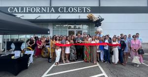 A sign outside the new showroom in Raleigh,NC that reads “California Closets”