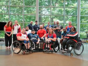 Photo of US Para Powerlifting athletes at Lakeshore Foundation