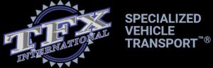TFX International SPECIALIZED VEHICLE TRANSPORT™® logo and Registered trademark