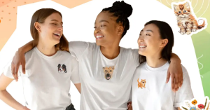 Tiuous | Custom Embroidered Pet Portrait Sweatshirt Hoodie