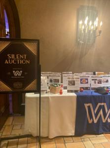 Guests being able to donate and enjoy the silent auction at the Los Angeles Trial Lawyers Charities ninth annual Hollywood Casino Night at the Hollywood Roosevelt