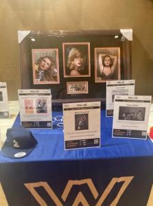 Guests getting the chance to auction for Taylor Swift tickets at the Los Angeles Trial Lawyers Charities ninth annual Hollywood Casino Night at the Hollywood Roosevelt