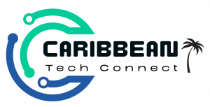 This image is the official logo for Caribbean Tech Connect, a community for digital professionals and developers. Caribbean Tech Connect are a team of creative thinkers aiming to create a sustainable and scalable environment for developers and digital pro