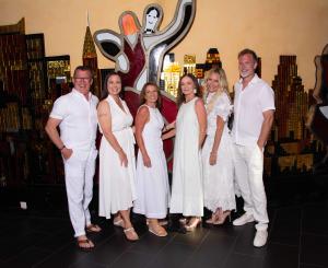 Prosperity Of Life Global Leadership Council pictured at the white party.