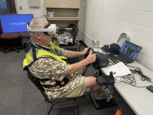 Virtual reality forklift simulator from BluWorkz