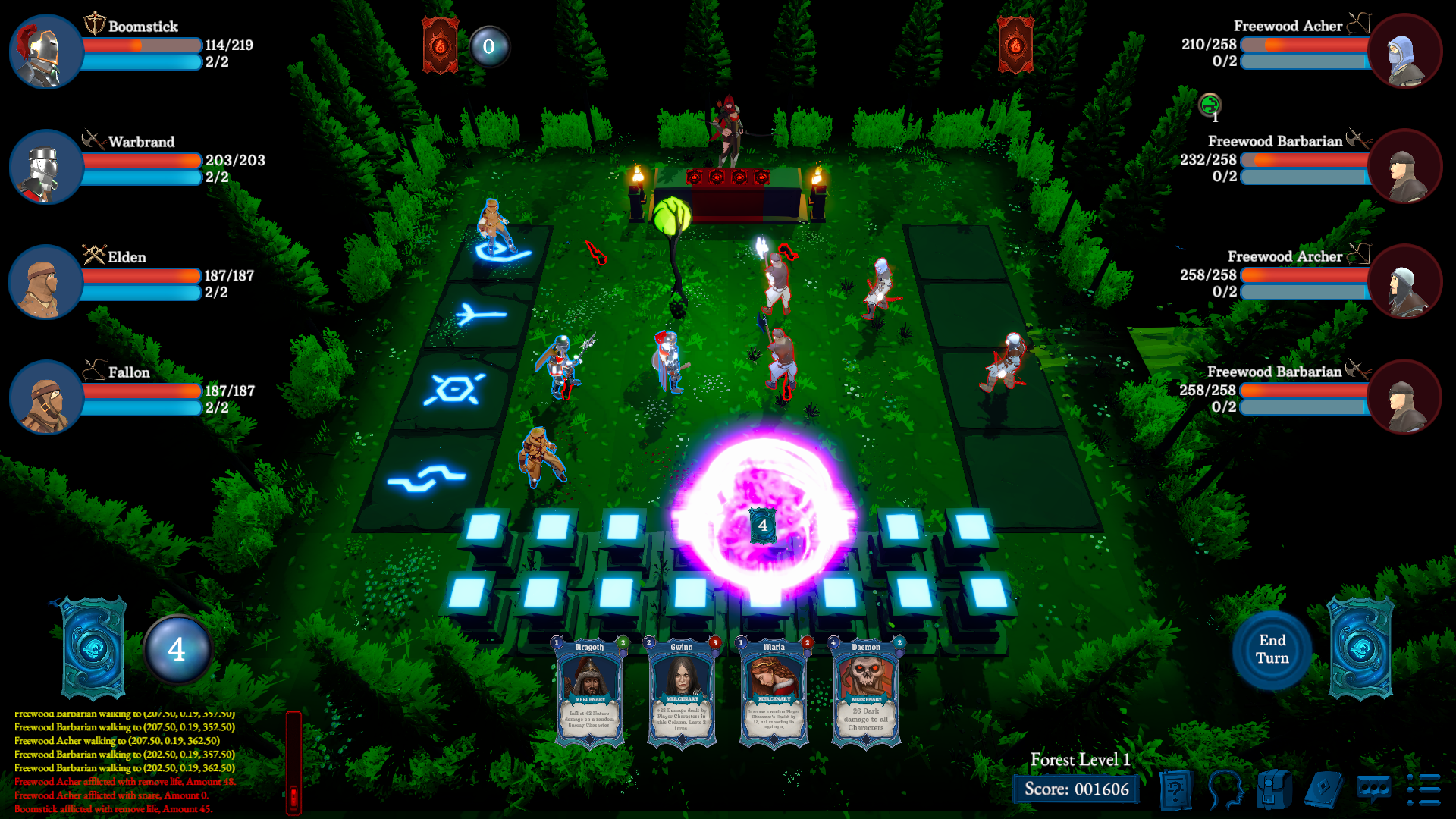 Forest biome gameplay scene