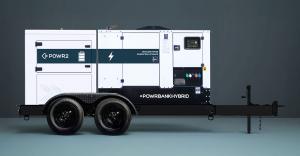 POWRBANK Hybrid combines a battery energy storage system (BESS) and generator in a single trailered unit.