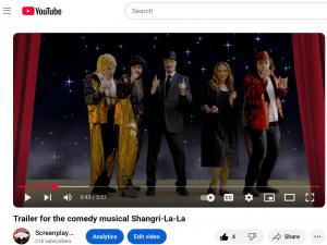 Trailer for the Shangri-La-La comedy musical at the Arlington Drafthouse, Virginia.