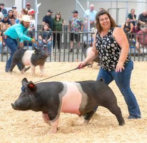 Salene Duarte at Junior Livestock Exhibition, 2024 Santa Clara County Fair