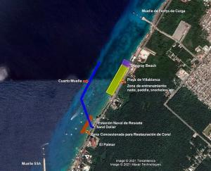 The area that will be destroyed by the new Pier