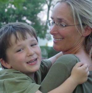 Scarlett Lewis and her son Jesse Lewis, a Sandy Hook victim and Hero