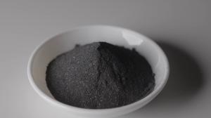 Close-up of black mass, a key material in lithium-ion battery recycling