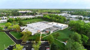 aerial view of building