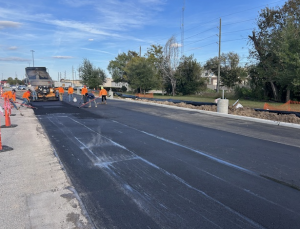 Team working hard on Asphalt Overlay