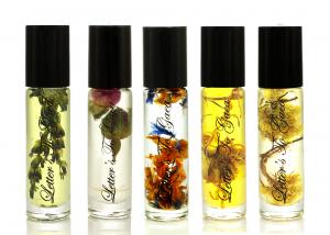 Aroma Oils Cosmetics photography for a homepage banner