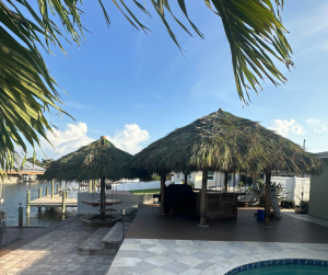 Native American Palm Tiki Huts of FL Rethatches Tikis