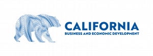 logo of the California Governor’s Office of Business and Economic Development (GO-Biz) with a blue wavy bear