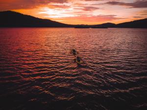 Sunset paddle at Rajd Beskidy