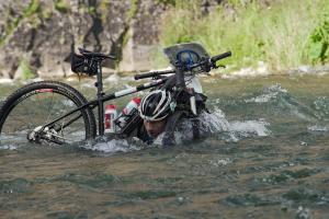 River crossing at Rajd Beskidy