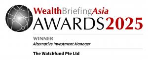 The WatchFund Pte Ltd receiving the Alternative Investment Manager award at WealthBriefingAsia Awards 2025