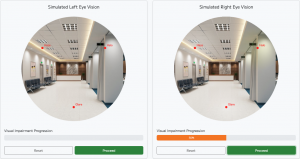 Web-based cataract vision simulation on PC screen