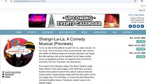 Comedy Musical Shangri-La-La at the Arlington Drafthouse Theater July 22-24.